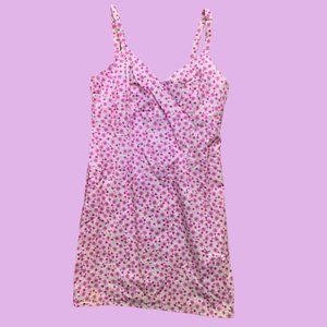 VINTAGE 90s DITSY FLORAL PINK SUNDRESS‎
